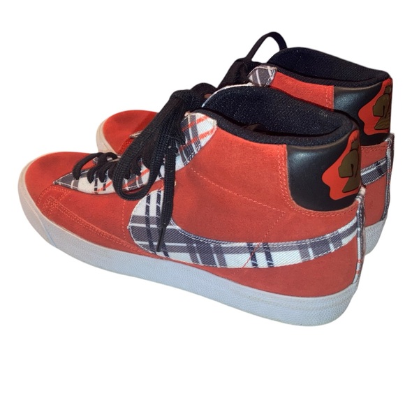 Nike Blazer Mid Premium Ben Simmons Habanero Red Plaid Shoes Men’s Size 9.5 - Picture 7 of 9
